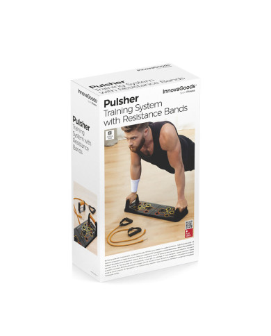 Push-Up Board with Resistance Bands and Exercise Guide Pulsher InnovaGoods