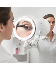 LED magnifying mirror with Flexible Arm and Suction Pad Mizoom InnovaGoods
