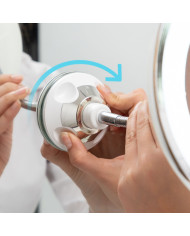 LED magnifying mirror with Flexible Arm and Suction Pad Mizoom InnovaGoods