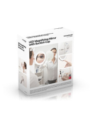 LED magnifying mirror with Flexible Arm and Suction Pad Mizoom InnovaGoods