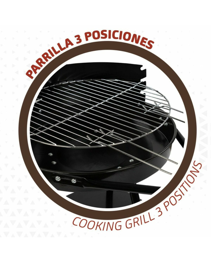 Coal Barbecue with Wheels Aktive Black (Refurbished B)