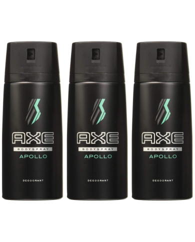 Spray Deodorant Axe Apollo 150 ml 3 Pieces
