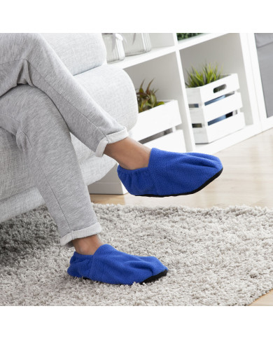 Microwavable Heated Slippers InnovaGoods Blue