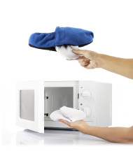 Microwavable Heated Slippers InnovaGoods Blue