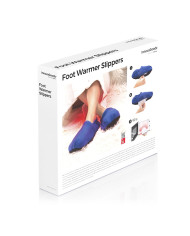 Microwavable Heated Slippers InnovaGoods Blue