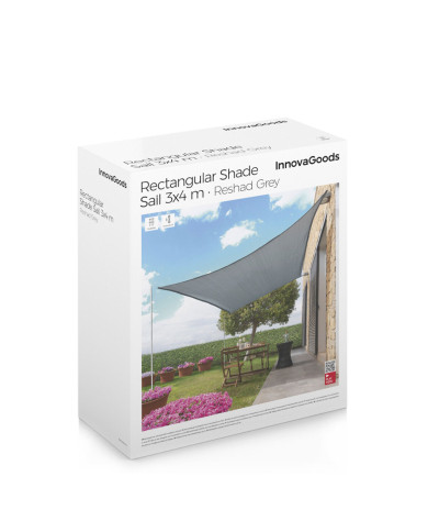 Rectangular Shade Sail Reshad InnovaGoods 3 x 4 m