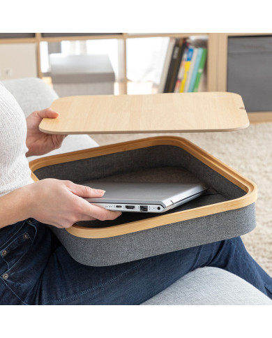 Portable Laptop Desk with Storage Tray Larage InnovaGoods