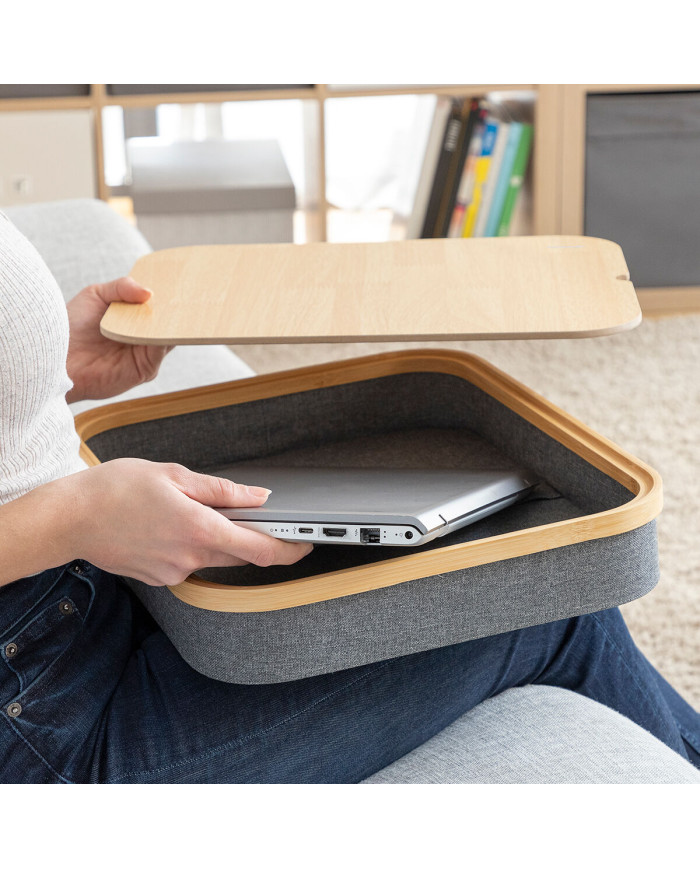Portable Laptop Desk with Storage Tray Larage InnovaGoods