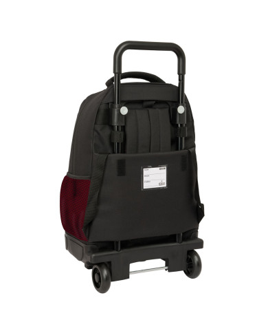 School Rucksack with Wheels Munich Vulcan Black 33 x 45 x 22 cm