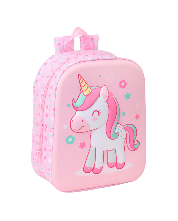 Child bag Safta Pink 22 x 27 x 10 cm 3D