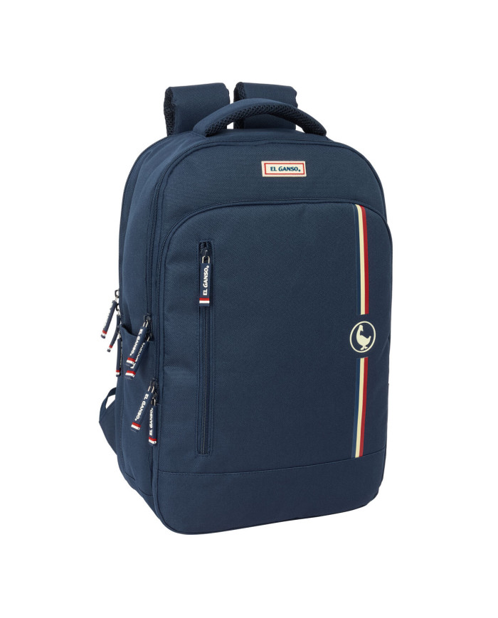 Rucksack for Laptop and Tablet with USB Output El Ganso Eclipse Navy Blue