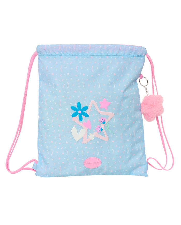 Backpack with Strings BlackFit8 Smile Blue Pink 35 x 40 x 1 cm