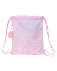 Backpack with Strings BlackFit8 Smile Blue Pink 35 x 40 x 1 cm