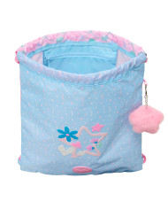 Backpack with Strings BlackFit8 Smile Blue Pink 35 x 40 x 1 cm