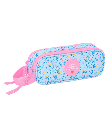 Double Carry-all Vicky Martín Berrocal Paraíso Pink Light Blue 21 x 8 x 6 cm