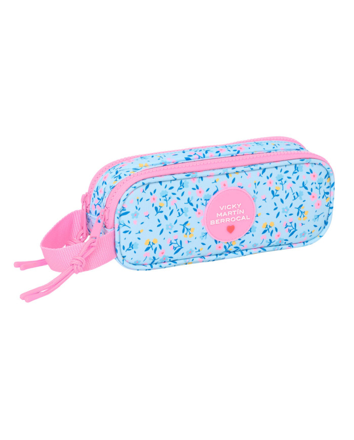 Double Carry-all Vicky Martín Berrocal Paraíso Pink Light Blue 21 x 8 x 6 cm