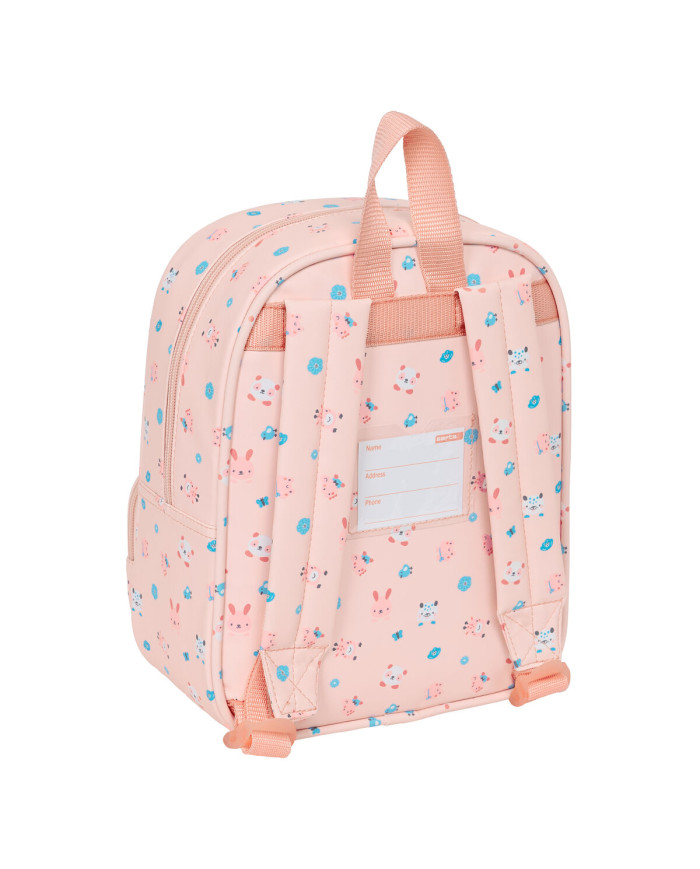 Child bag Safta Jirafa Coral 22 x 27 x 10 cm
