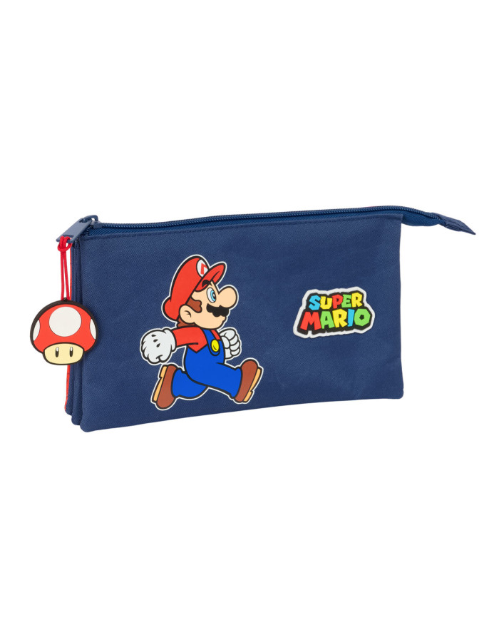 Triple Carry-all Super Mario Trick Red Dark blue 22 x 12 x 3 cm