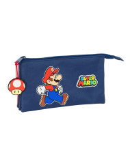 Triple Carry-all Super Mario Trick Red Dark blue 22 x 12 x 3 cm
