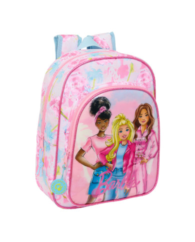 School Bag Barbie Painterly Pink Sky blue 26 x 34 x 11 cm