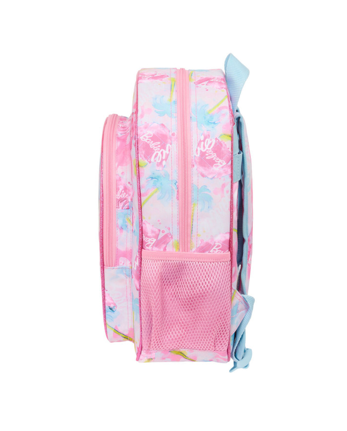 School Bag Barbie Painterly Pink Sky blue 26 x 34 x 11 cm