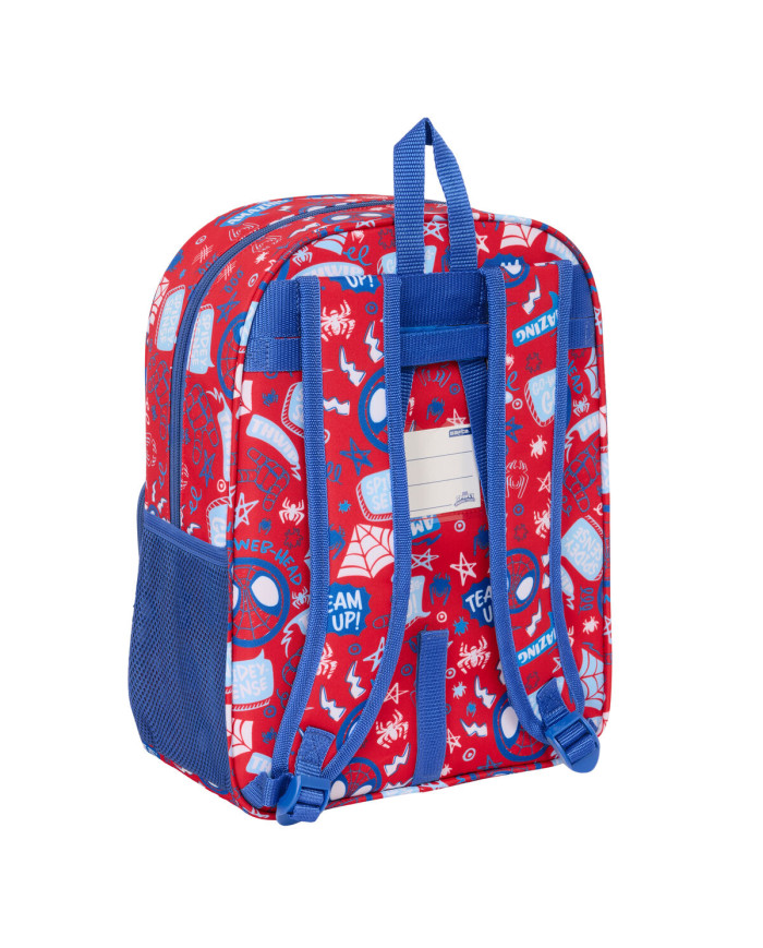 School Bag Spider-Man Rescue Blue Red 26 x 34 x 11 cm