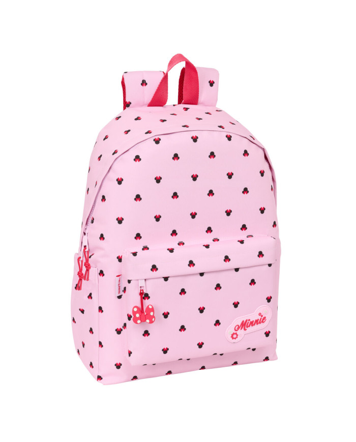 School Bag Minnie Mouse Naive Pink 31 x 43 x 13 cm