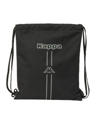 Backpack with Strings Kappa Dark Black 35 x 40 x 1 cm
