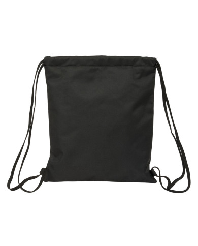 Backpack with Strings Kappa Dark Black 35 x 40 x 1 cm