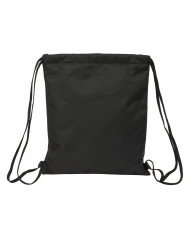 Backpack with Strings Kappa Dark Black 35 x 40 x 1 cm