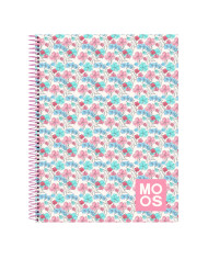 Notebook Moos Flores Multicolour A4 120 Sheets