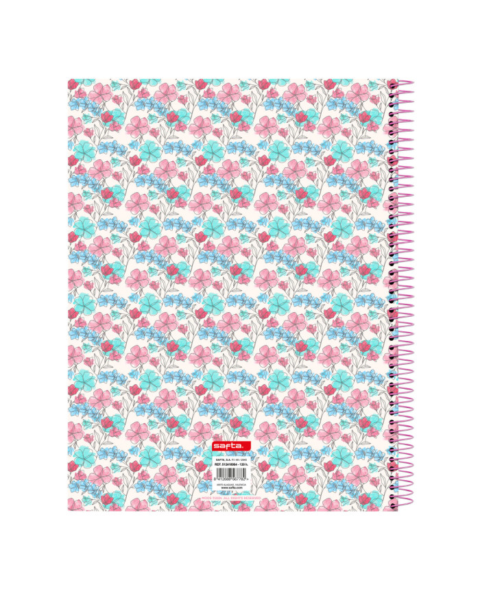 Notebook Moos Flores Multicolour A4 120 Sheets