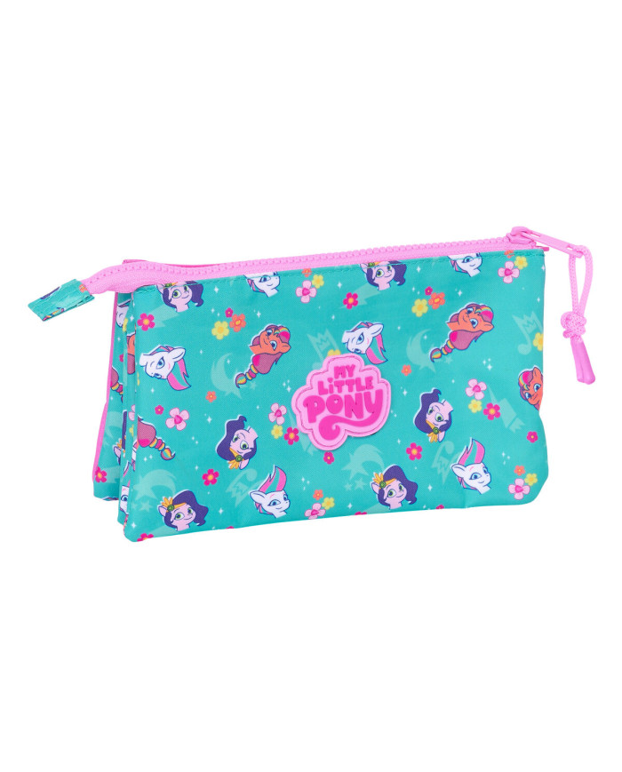 Triple Carry-all My Little Pony Magic Pink Turquoise 22 x 12 x 3 cm