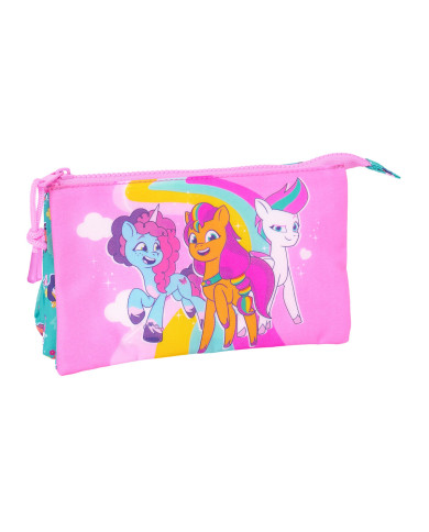 Triple Carry-all My Little Pony Magic Pink Turquoise 22 x 12 x 3 cm