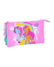 Triple Carry-all My Little Pony Magic Pink Turquoise 22 x 12 x 3 cm