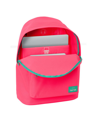 Laptop Backpack Nait Nait Fluor Pink 31 x 41 x 16 cm