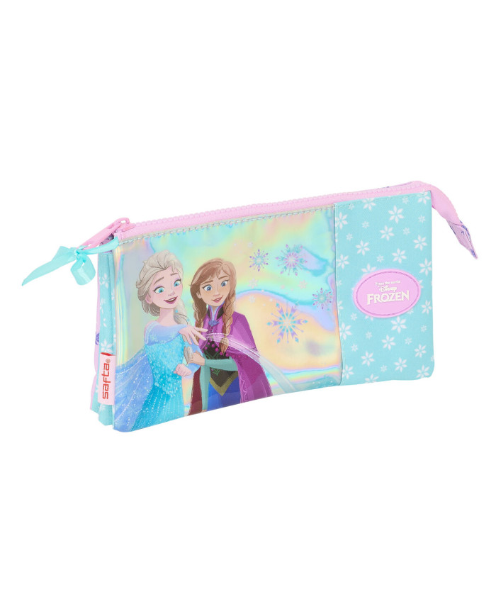 Triple Carry-all Frozen Cool days Violet Sky blue 22 x 12 x 3 cm