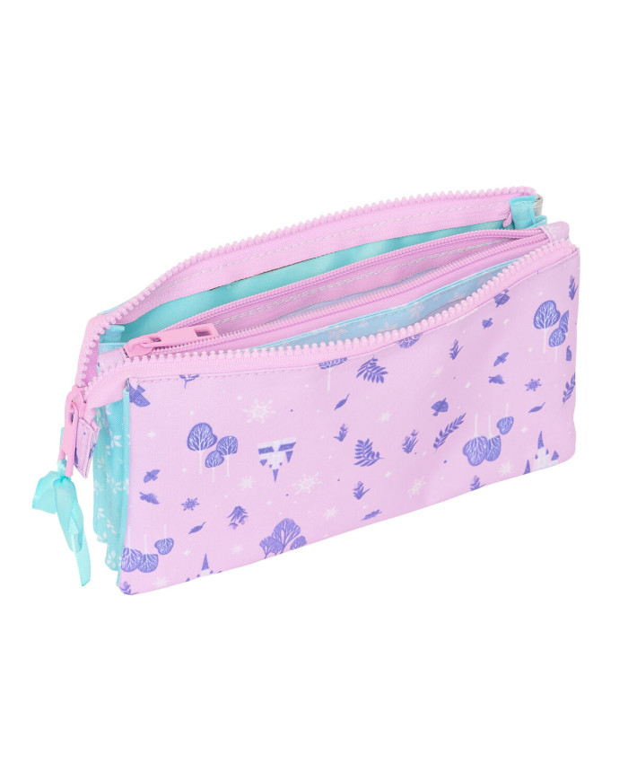 Triple Carry-all Frozen Cool days Violet Sky blue 22 x 12 x 3 cm