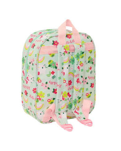 School Bag Hello Kitty Green Pink 22 x 27 x 10 cm 3D