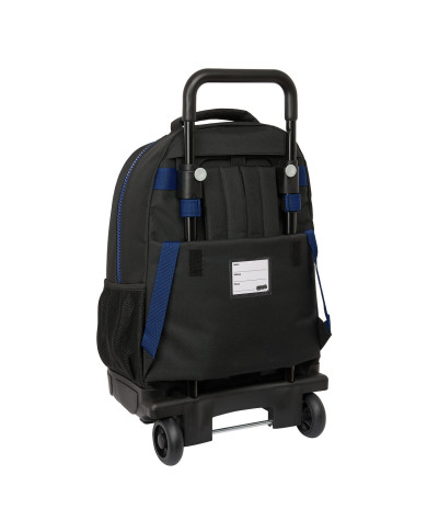 School Rucksack with Wheels Naruto Ninja Blue Black 33 x 45 x 22 cm