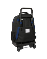 School Rucksack with Wheels Naruto Ninja Blue Black 33 x 45 x 22 cm