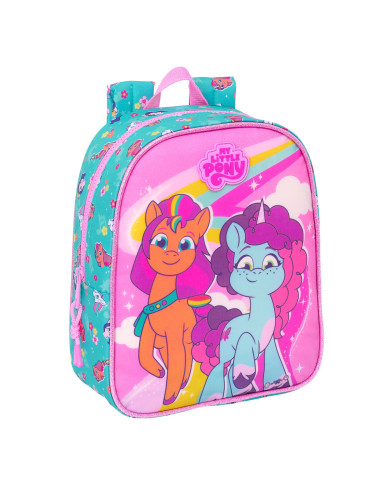 School Bag My Little Pony Magic Pink Turquoise 22 x 27 x 10 cm