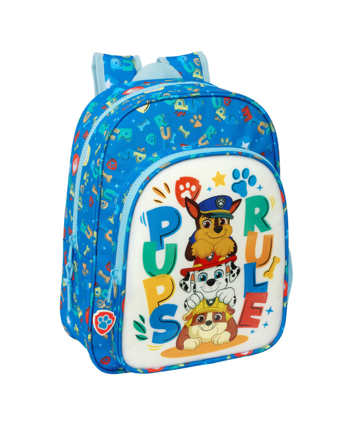 School Bag The Paw Patrol Pups rule Blue 26 x 34 x 11 cm