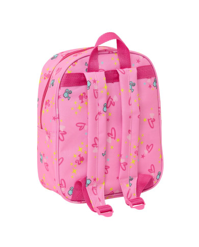 School Bag Barbie Pink Fuchsia 22 x 27 x 10 cm 3D