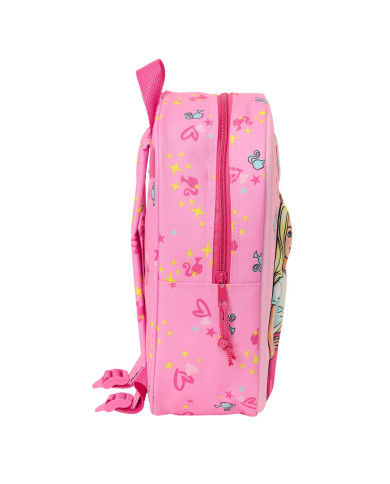 School Bag Barbie Pink Fuchsia 22 x 27 x 10 cm 3D