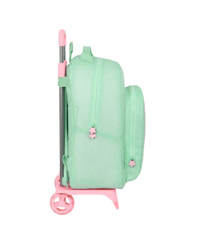 School Rucksack with Wheels BlackFit8 Moon Green 32 x 42 x 15 cm