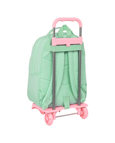 School Rucksack with Wheels BlackFit8 Moon Green 32 x 42 x 15 cm