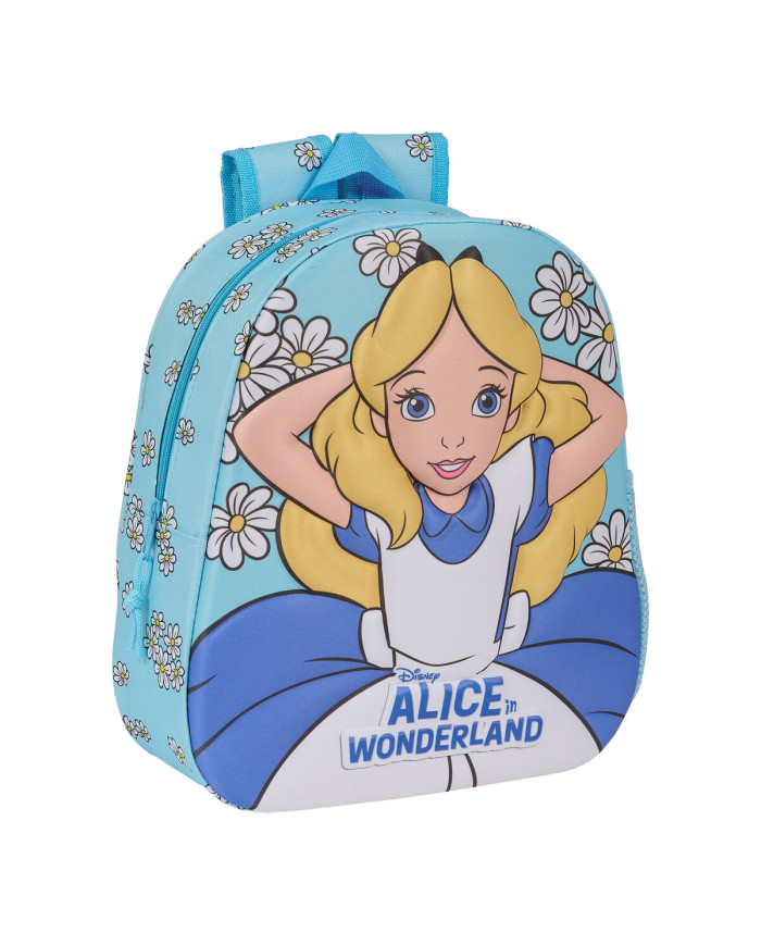 3D Child bag Clásicos Disney Alice in Wonderland Sky blue 27 x 33 x 10 cm