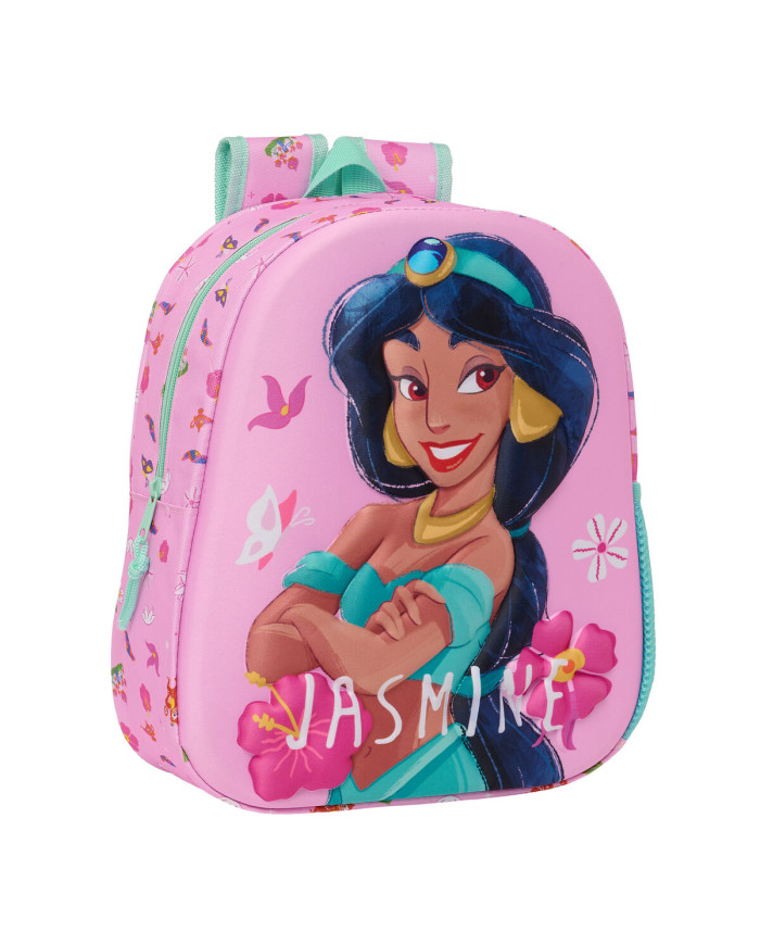 3D Child bag Disney Princess Jasmine Pink 27 x 33 x 10 cm