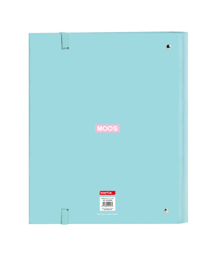 Ring binder Moos Butterflies Blue 27 x 32 x 3.5 cm